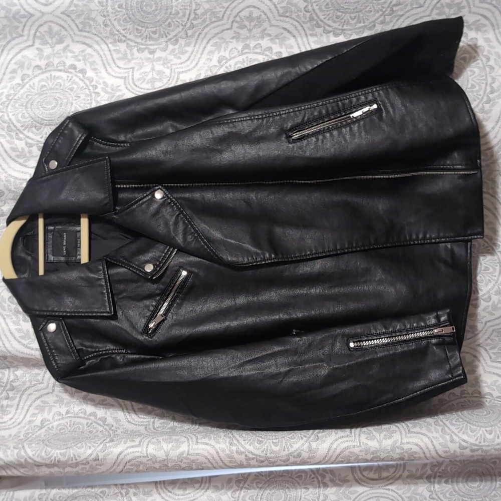EUC faux leather biker jacket 18/20